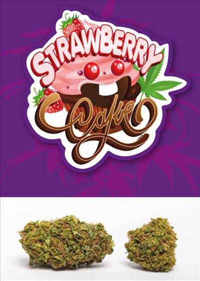 Strawberry cake - cannabis light